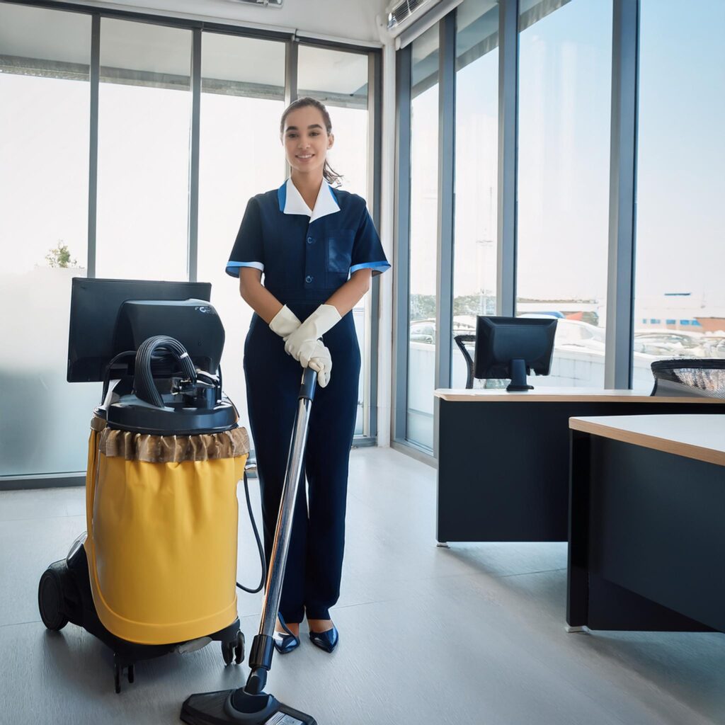 cleaning service company staff, Commercial Cleaning office