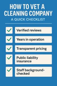 How to vet cleaning company