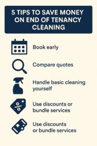 tips to save money on End of tenancy cleaning