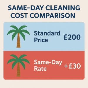 same day cleaning cost comparison