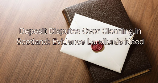 Deposit Disputes Over Cleaning in Scotland: Evidence Landlords Need