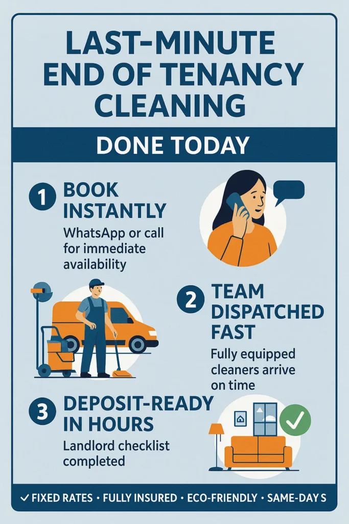 Last-Minute End of Tenancy Cleaning Edinburgh: Affordable Help When Time Is Running Out