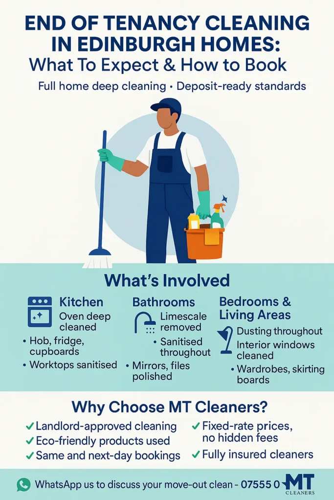 End of Tenancy Cleaning in Edinburgh Homes: What To Expect & How to Book