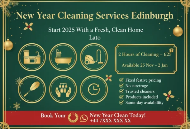 New Year Cleaning Services Edinburgh: Start 2025 With a Fresh, Clean Home