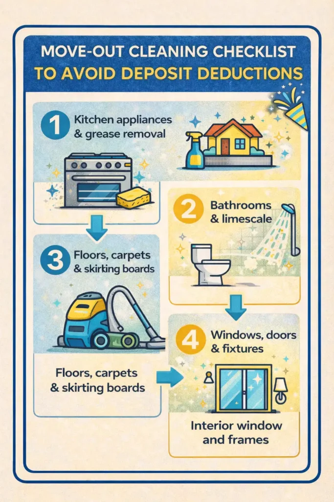 Move-Out Cleaning in Edinburgh: A Tenant’s Checklist to Avoid Deposit Deductions
