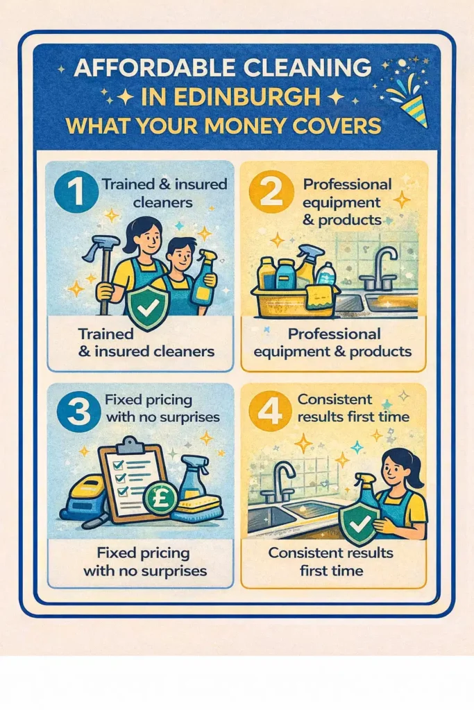 Affordable Cleaning Services in Edinburgh: What You Actually Get for the Price
