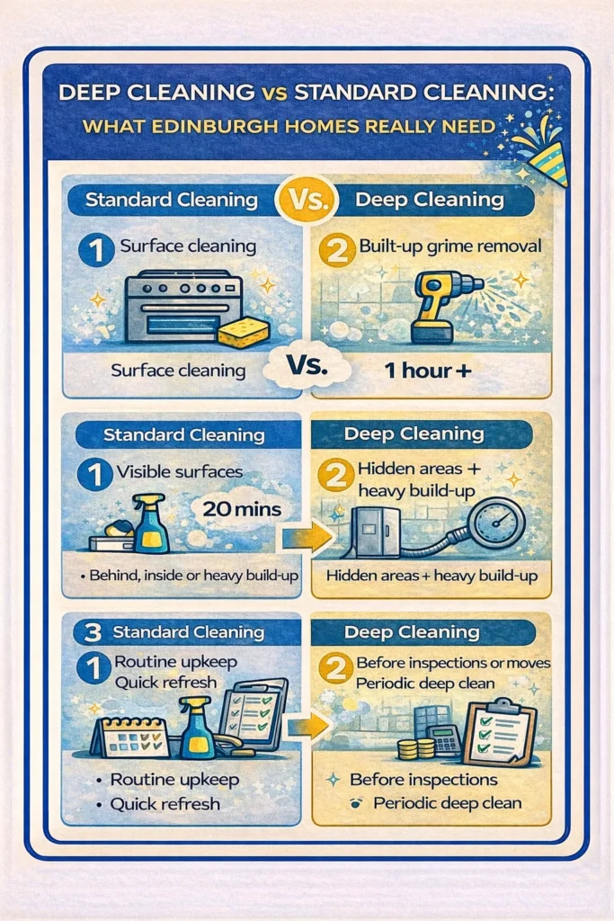 Deep Cleaning Services in Edinburgh: When a Standard Clean Isn’t Enough