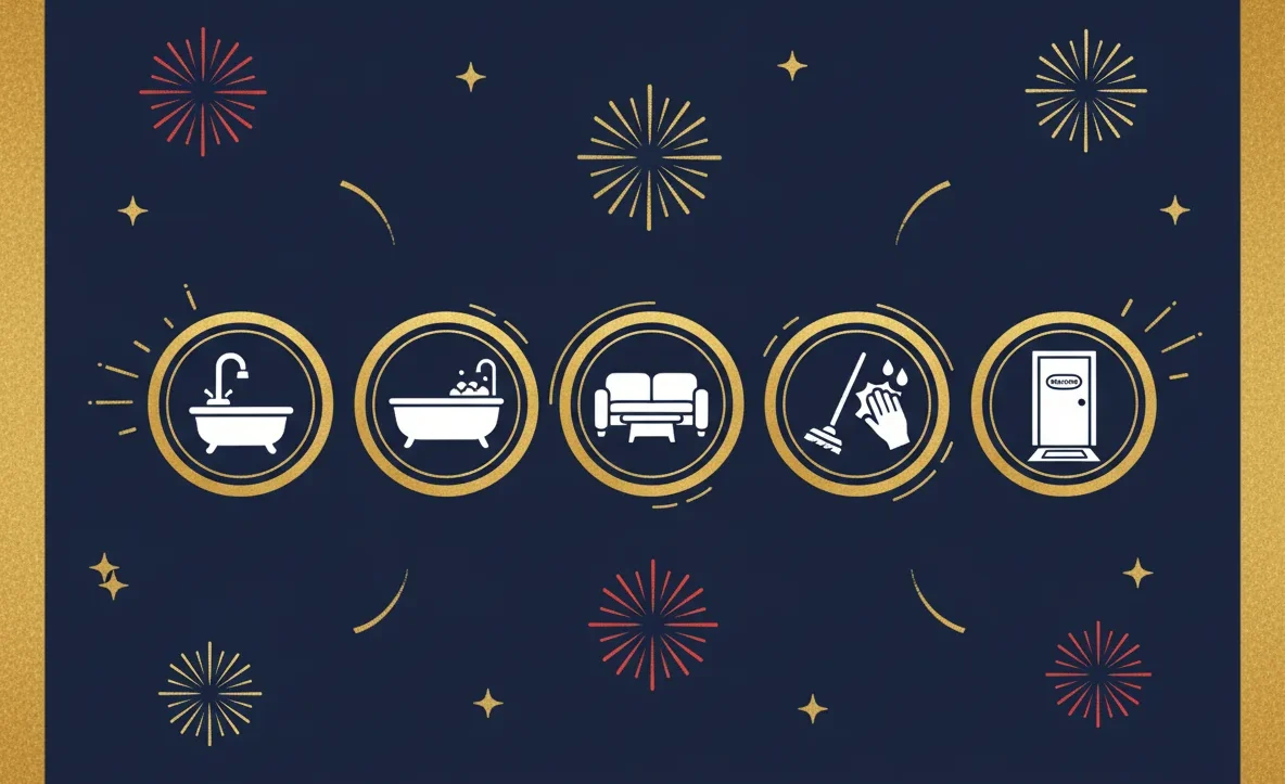 New Year Cleaning Services Edinburgh: Start 2025 Fresh With a £25 General Clean