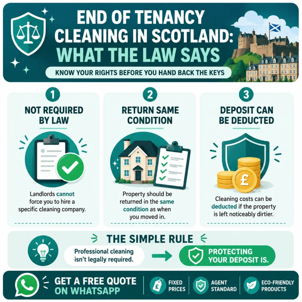 Is end of tenancy cleaning a legal requirement in Scotland