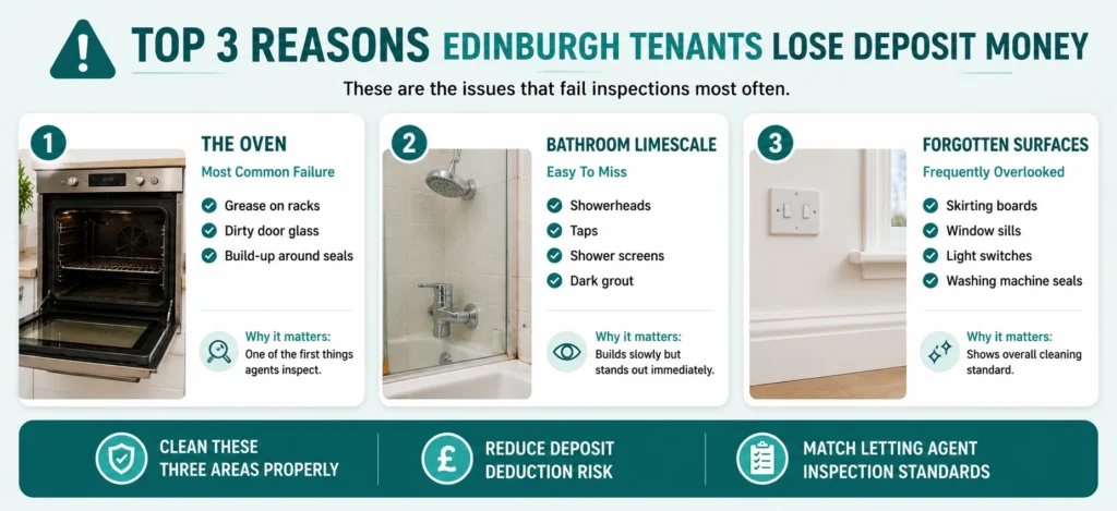 End of tenancy cleaning Edinburgh what actually fails inspection