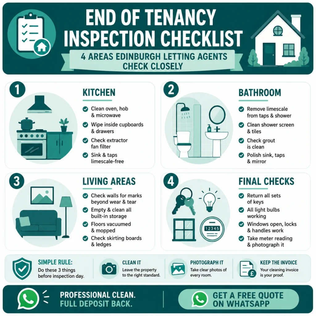 How to prepare for an end of tenancy inspection Edinburgh