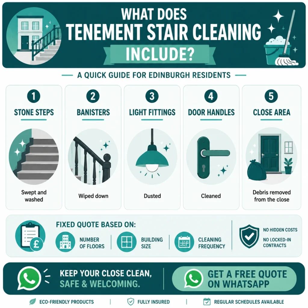 Edinburgh tenement stair cleaning who is responsible and what it costs