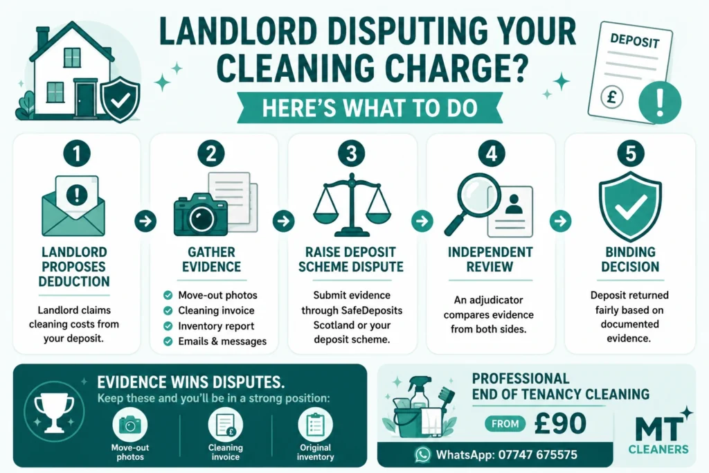 What to do if your landlord disputes your cleaning charge Edinburgh
