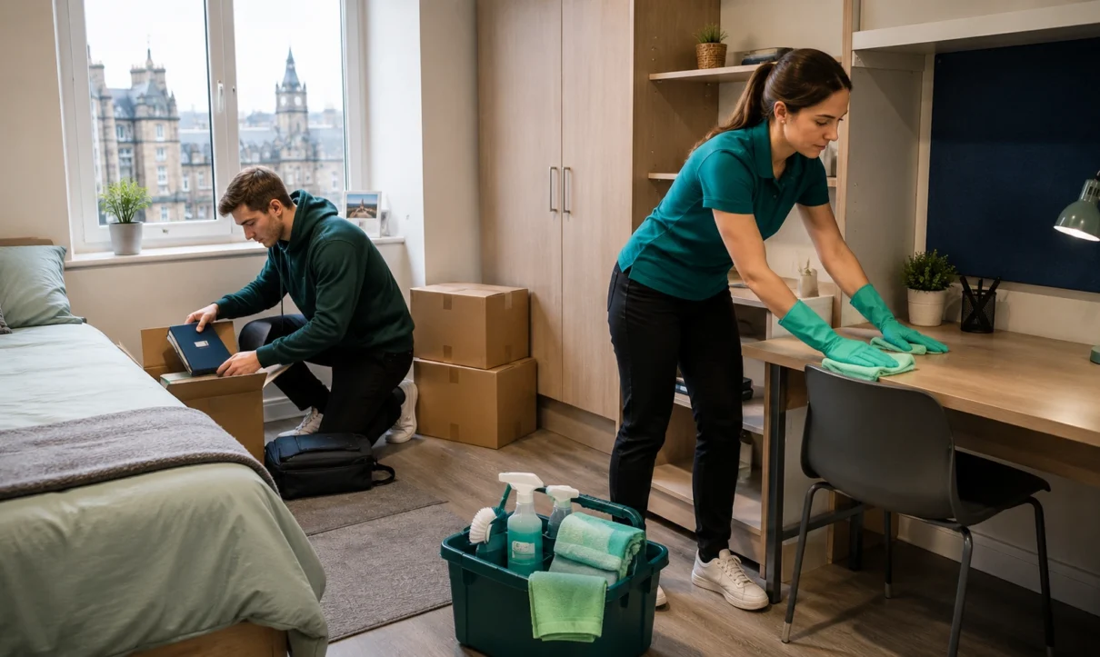 Edinburgh university student accommodation move out what the university expects