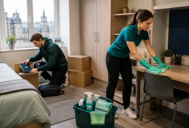 Edinburgh university student accommodation move out what the university expects