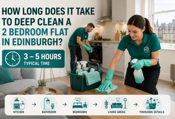 How long does it take to deep clean a 2 bedroom flat Edinburgh