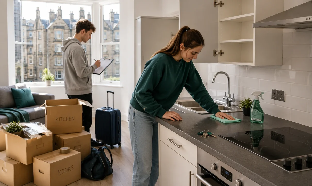 Student move-out cleaning Edinburgh protect your deposit