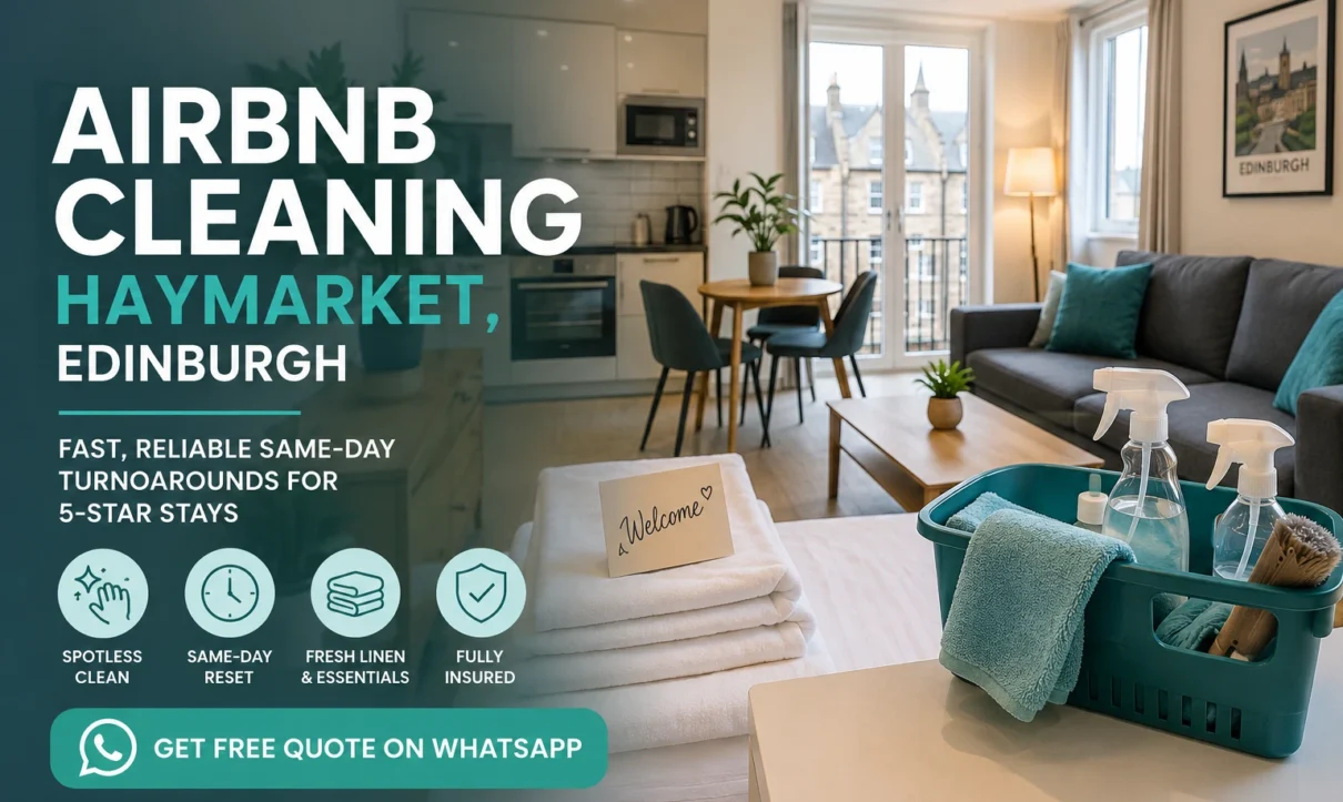 Airbnb cleaning Haymarket Edinburgh
