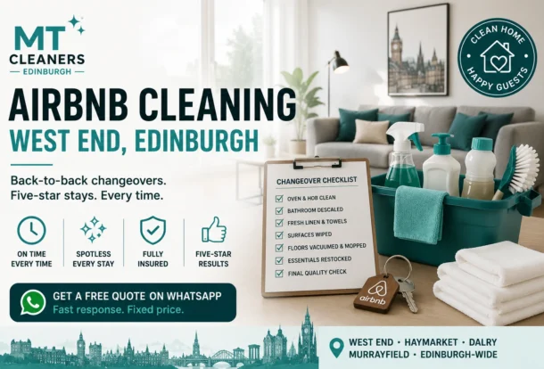 Airbnb cleaning West End Edinburgh