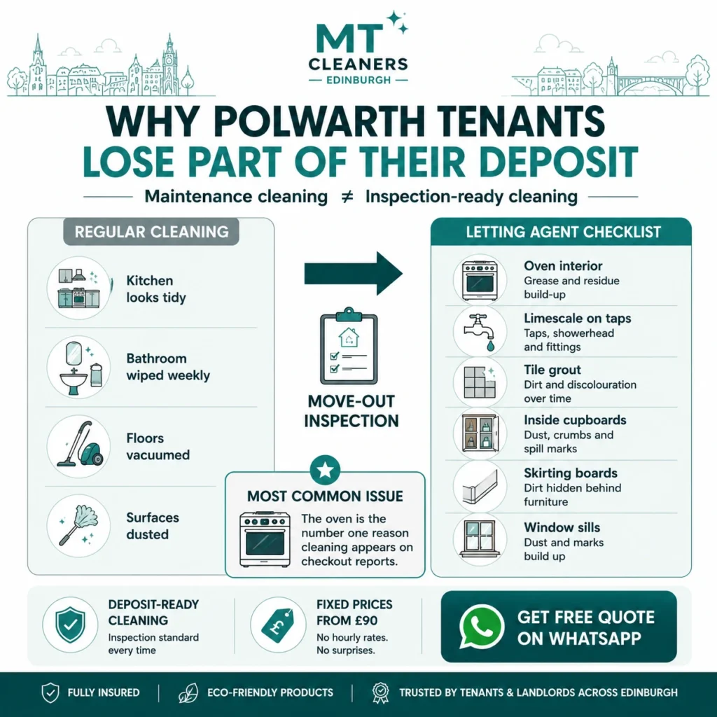 End of tenancy cleaning Polwarth Edinburgh