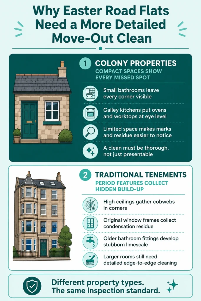End of tenancy cleaning Easter Road Edinburgh