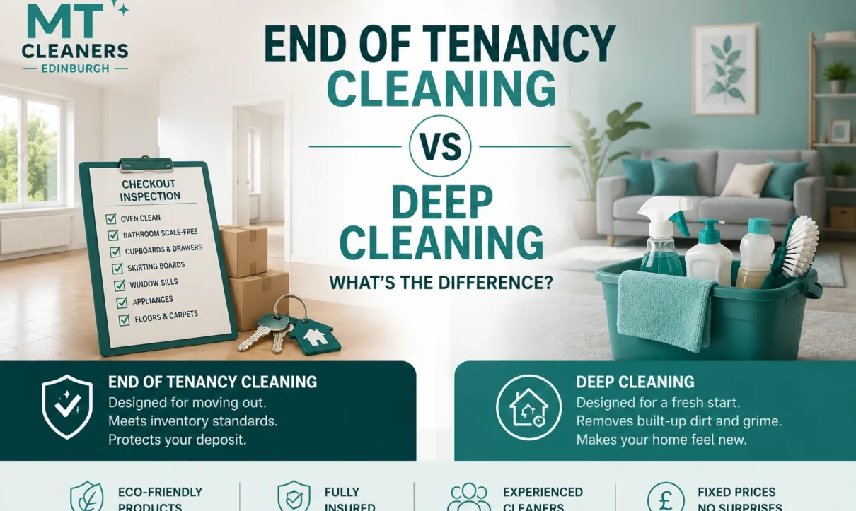 End of tenancy cleaning vs deep cleaning what is the difference