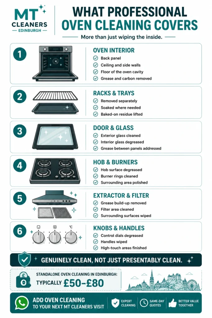 Oven cleaning Edinburgh cost prices explained